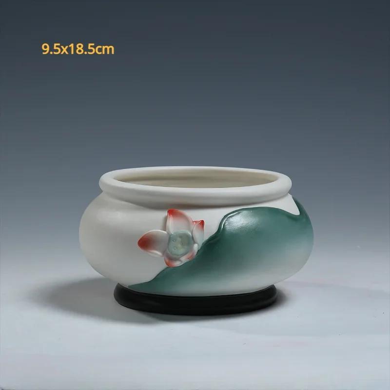 1pc Ceramic Household Buddhist Tools Set for Worshipping Buddha Statues, Guanyin Statues, Household Items Fruit Tray, Holy Water