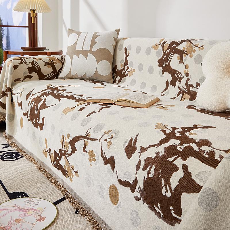 New Chinese Sofa Cover Chenille Sofa Cover Sofa Cover Four Seasons Transparent All-Inclusive Sofa Seat Cushions