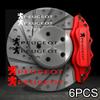 6pz Adesivi Pinze Freno Auto Scritte Decalcomania Veicolo per 406 405 205 3008 206 5008 308 208 408 508 407 107 307 Rifter