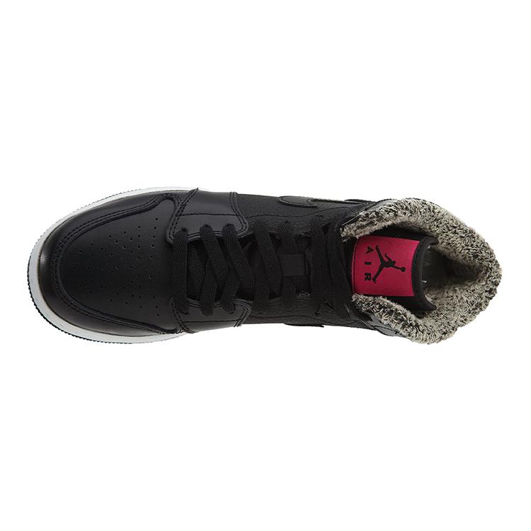 Jordan 1 Retro High Fleece Černá Růžová GS 332148-014
