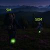 2Pcs Reflective LED Light Bracelets Wearable Running Arm Belt LED Wristband Rechargeable LED Armband for Running Walking