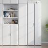 VidaXL Highboard White 40x42.5x185 Cm Engineered Wood, Sideboard, Storage Cabinet, Side Panel, Cabinet, Wardrobe 3281399