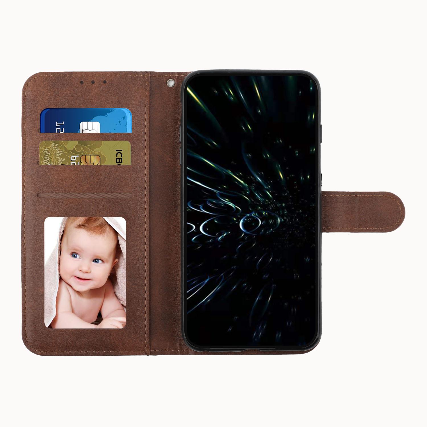

For TECNO Spark 30C 5G/Pop 9 5G Case Leather Stand Protective Phone Cover Black