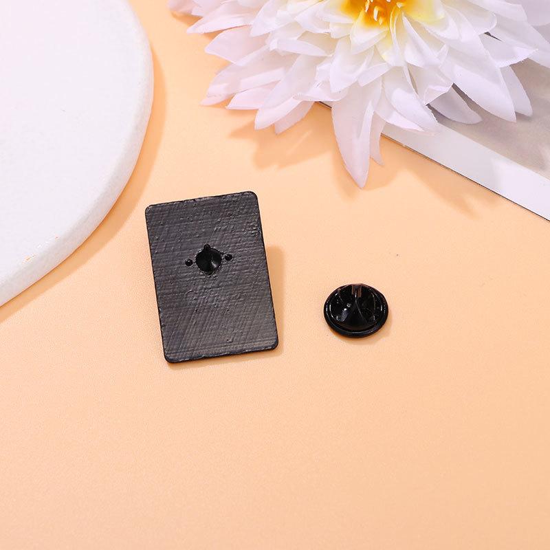 2Pcs Cartoon Cat Enamel Brooch Romantic Tarot Card Design Valentine's Day Gift Lapel Pin Badge Backpack Clothing Hat Accessories