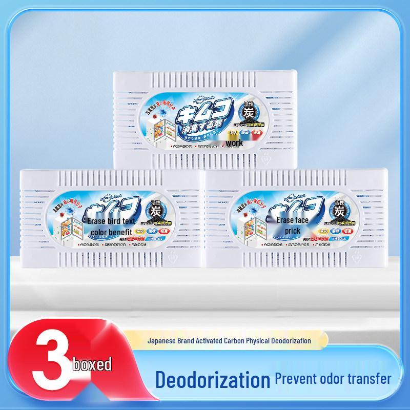 Activated Carbon Japanese Fridge Deodorizer – Odor Remover & Purifier for Household Freezers