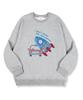 TI.GLAKE I Don'T Know Oversized Double-Sided Sweatshirt Gray