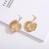 Japanese-Korean Style Leaf Alloy Women's Stud Earrings - Versatile & Trendy Street Fashion Ear Danglers