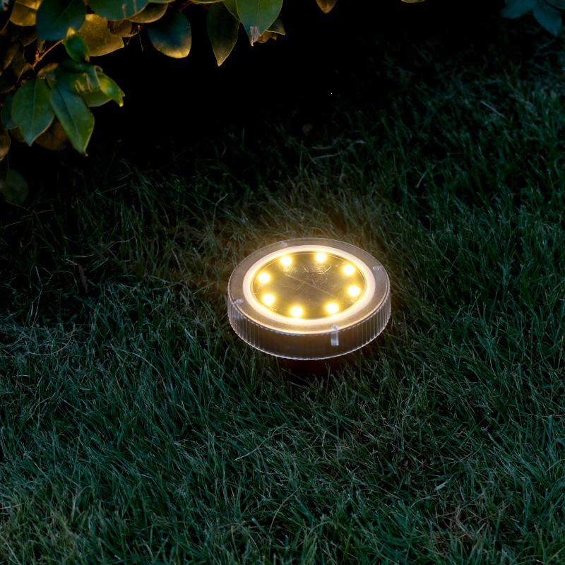 Waterproof Solar Ground Lights for Outdoor Garden, Lawn, and Steps - Decorative Landscape Lighting
