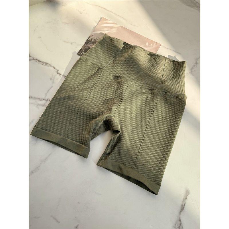 

Yoga Seamless Minimalist Style Fitness Women Breathable Shorts Army Green (Shorts) S