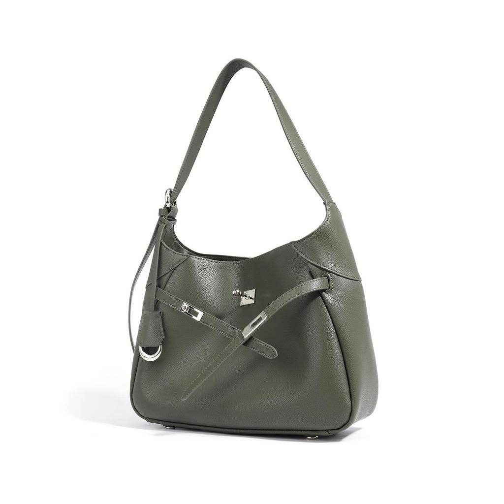 2025 Autumn/Winter Genuine Leather Crossbody & Shoulder Bag - High-End Fashion, Niche Design, Simple Women's Underarm Bag