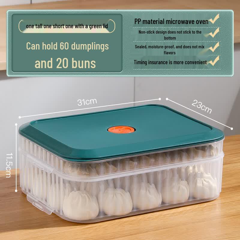 

Stackable Freezer Storage Containers for Dumplings & Wontons
