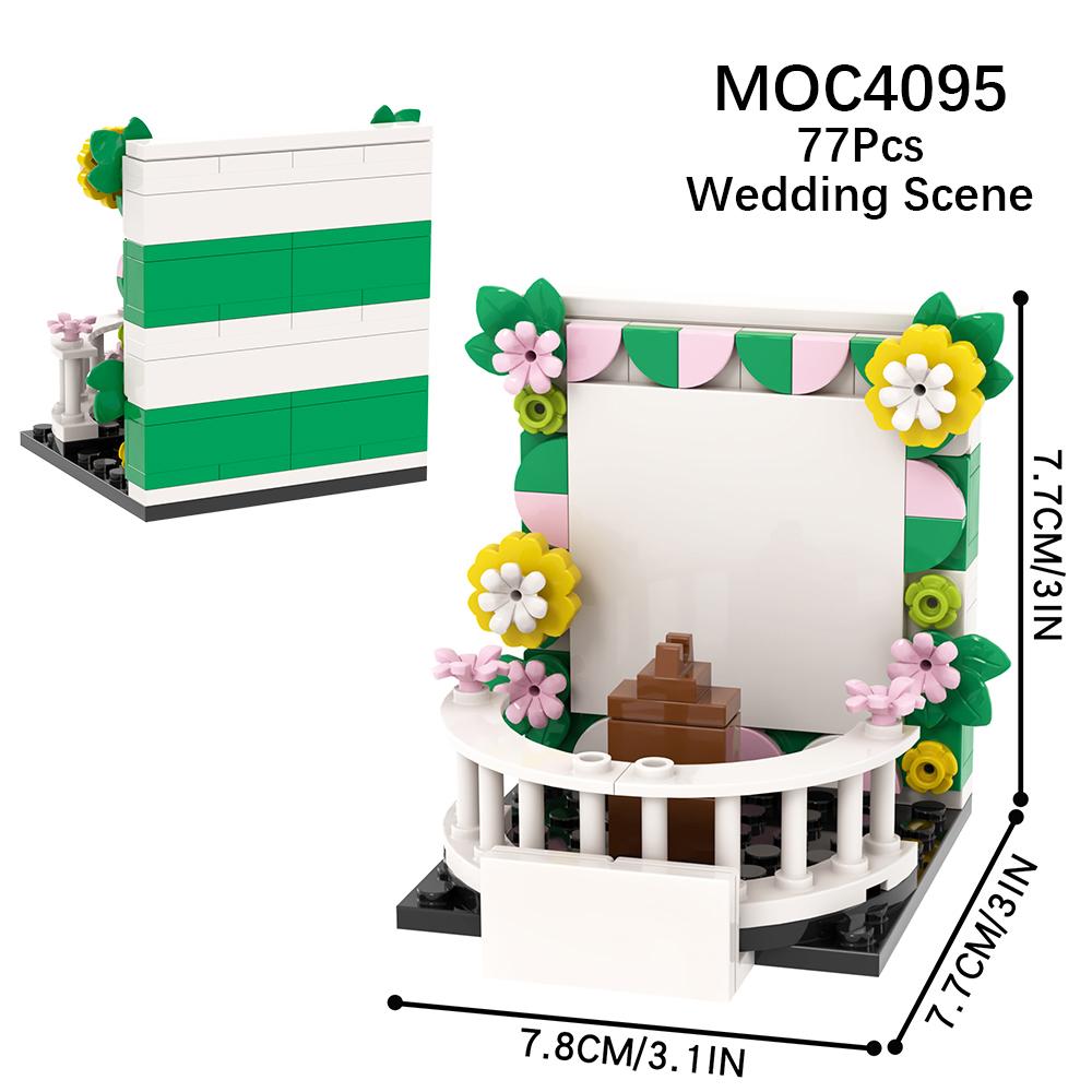 MOOXI City Wedding Bar Jail Penguin Park DIY Diorama Assembly Model Kit For Adults Building Blocks Sets Children Toys MOC Bricks