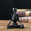 Halloween Skull Set Decoration for Home Courtyard Design A White Skull Decoration with A Terrifying Atmosphere