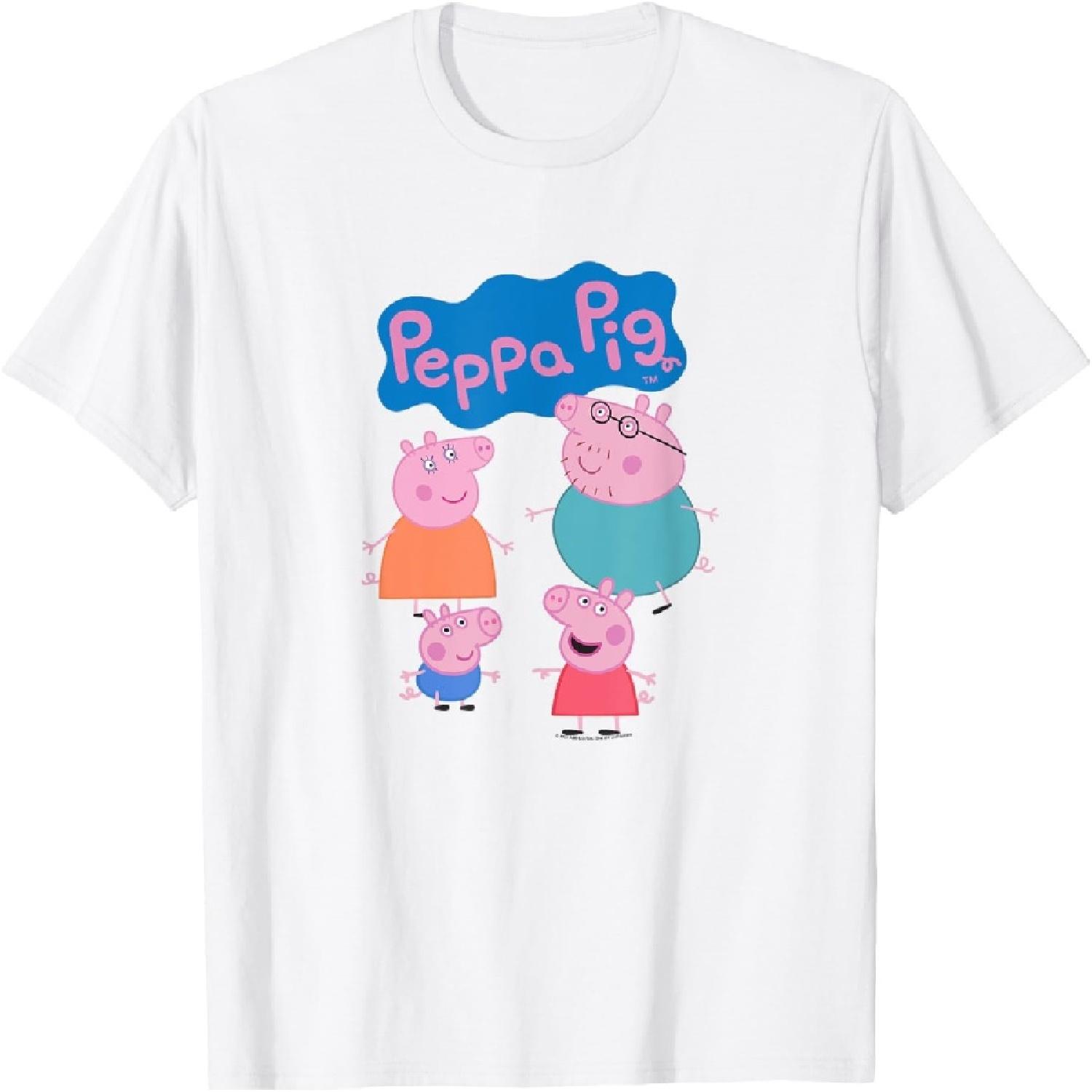 

Peppa Pig Family Logo T-Shirt XXXXXL білий