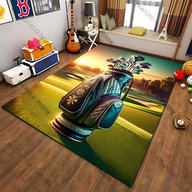 Golf Balls Textcarpet Yoga Living Room Room Decor Children's Crawling Mat Doormat Area Rug Games Floor Mat