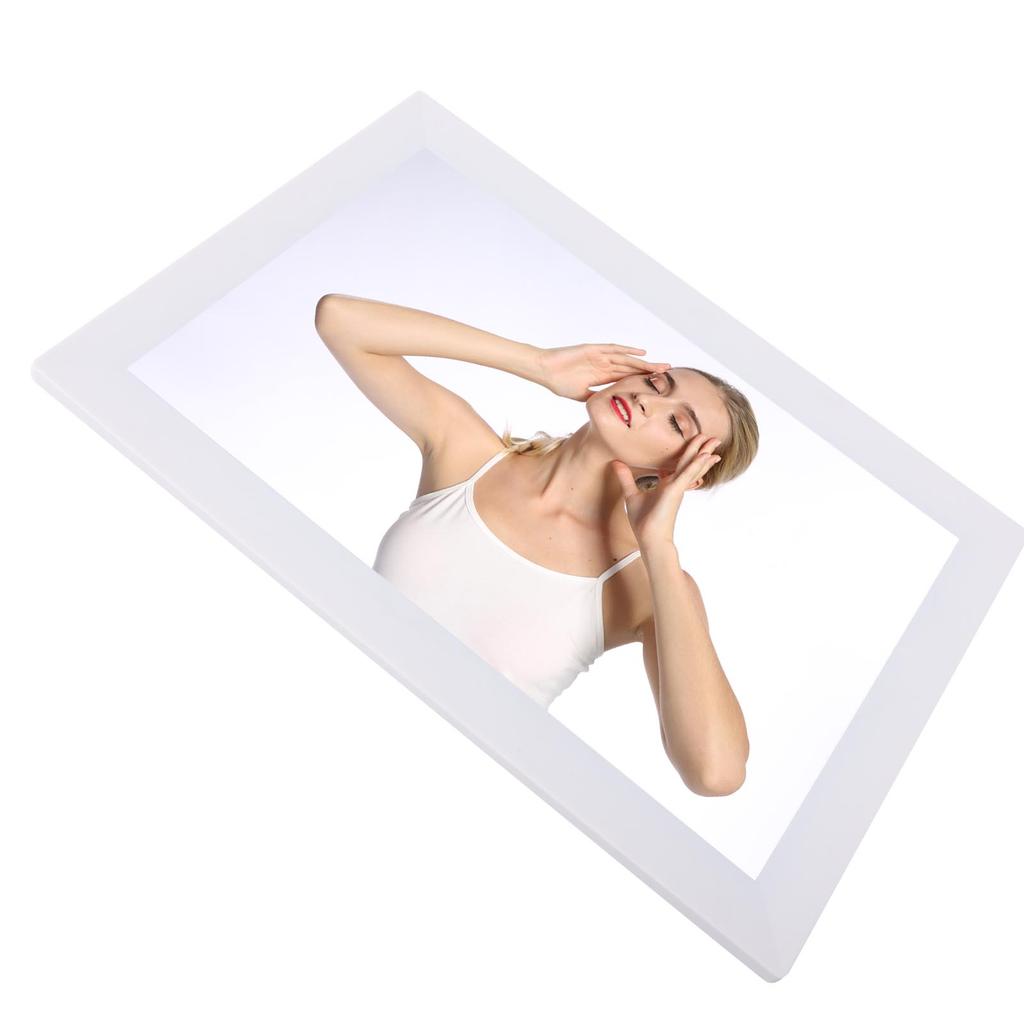 13.3 Inch Digital Picture Frame White 1280x800 WIFI Digital Photo Frame Supports Image Rotation with APP for Bedroom