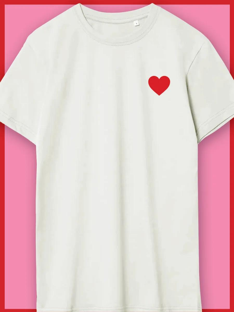 Футболка с принтом «Сердце» 3XL