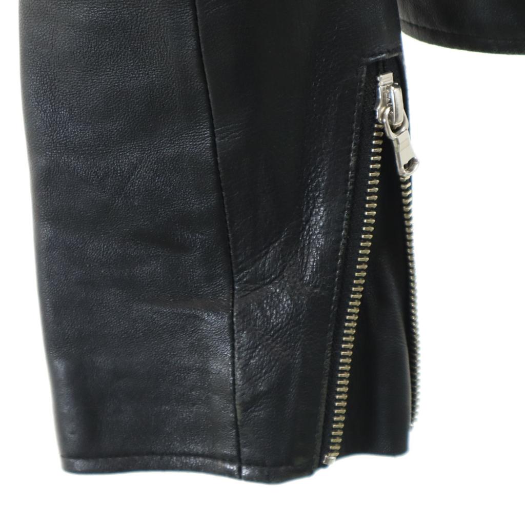 green label relaxing leather Double riders jacket 40 black Women Used