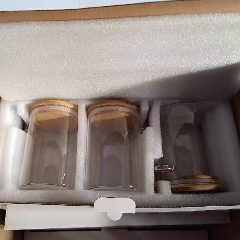 WJ Glass Round Seasoning Jar Set