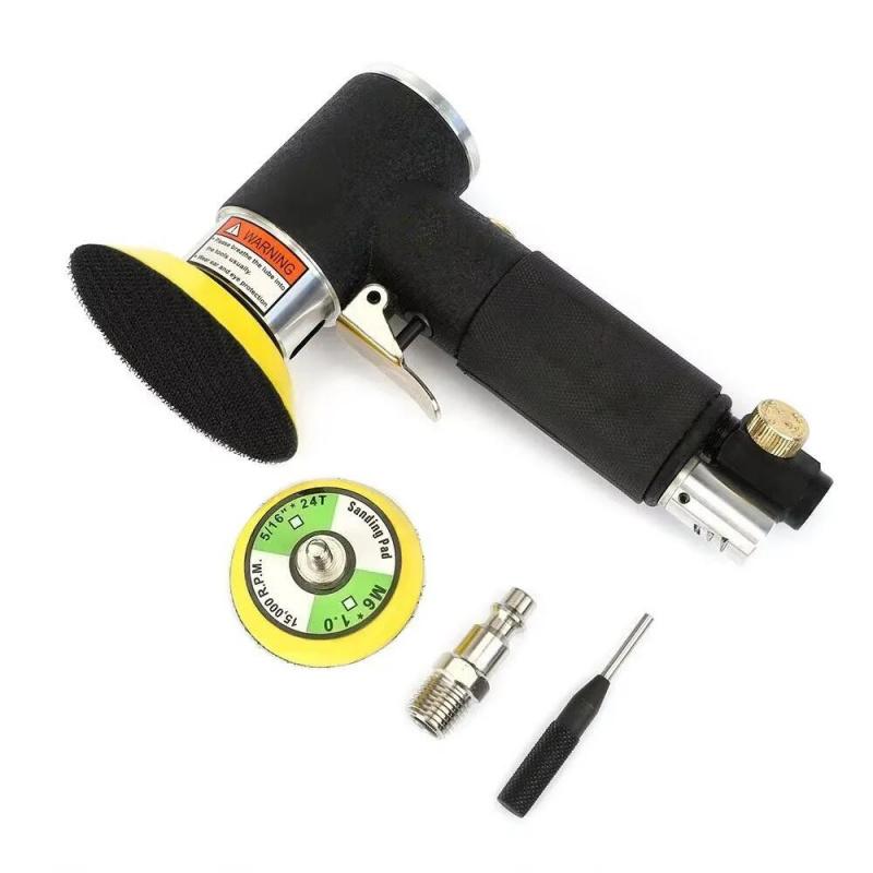 Orbit Air Sander Mini Pneumatic 1"/2"/3" Grinding Machine Set for Car Polishing High Speed Air Powered Polisher