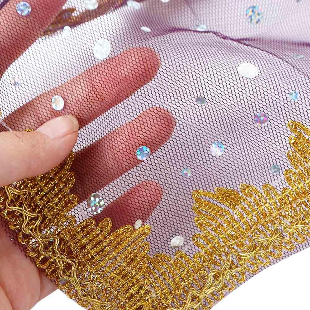 Sequins Girl Indian Dance Mesh Performance Accessories Rhinestone Face Veils Belly Dance Costumes