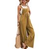 2025 European & American Women's Retro Casual Solid Color Overalls