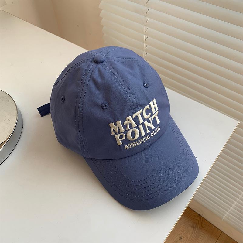 

Embroidered Letter Baseball Caps Female Couple Student Soft Top Baseball Caps Male Japanese Style Spring and Summer Sun Hats Trend M（56-58cm）