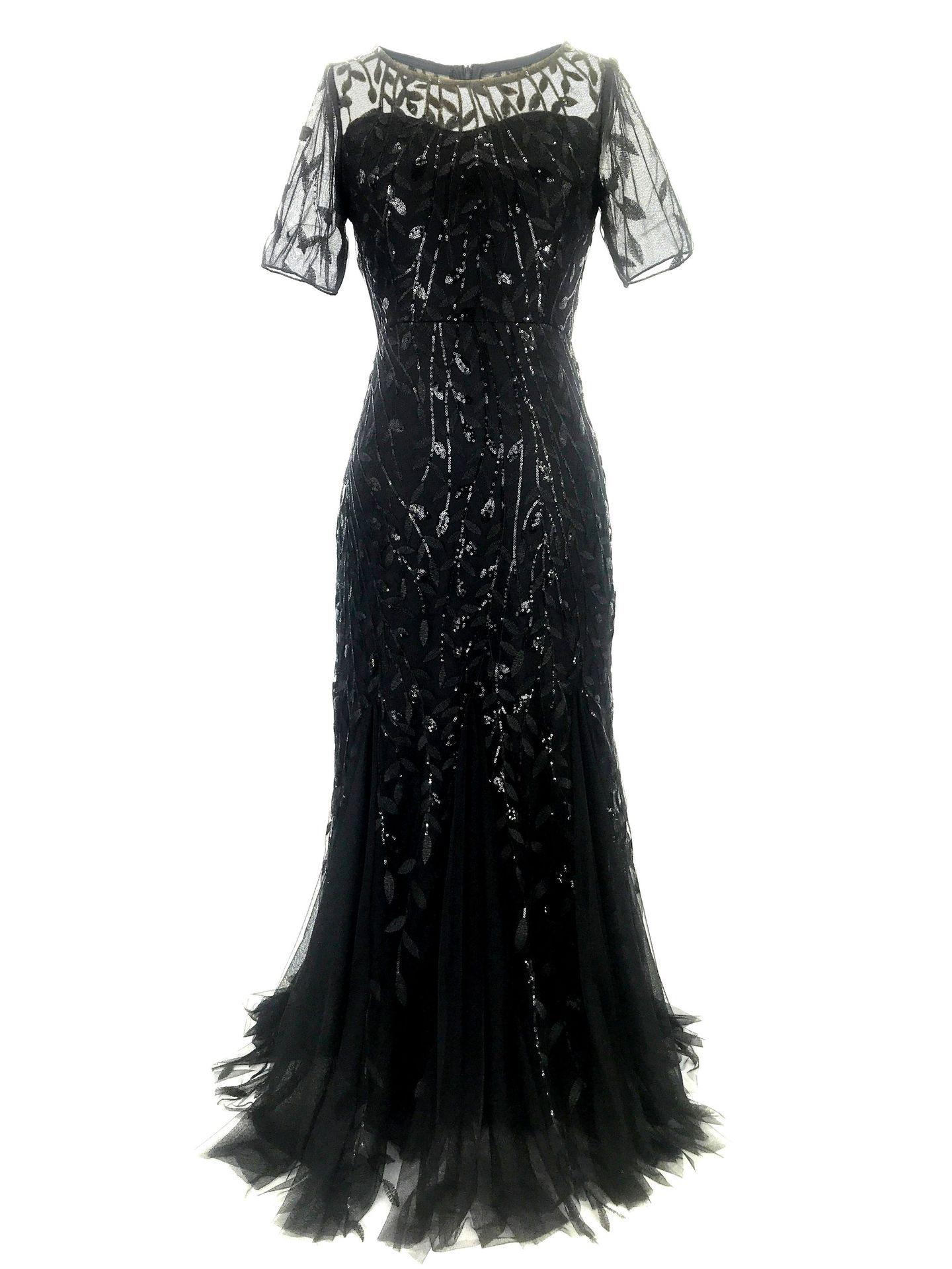 

Платье подружки невесты с пайетками 2023 года: Юбка с короткими рукавами, облегающая, длинная, с фасоном «рыбий хвост» для банкетных вечеров Small