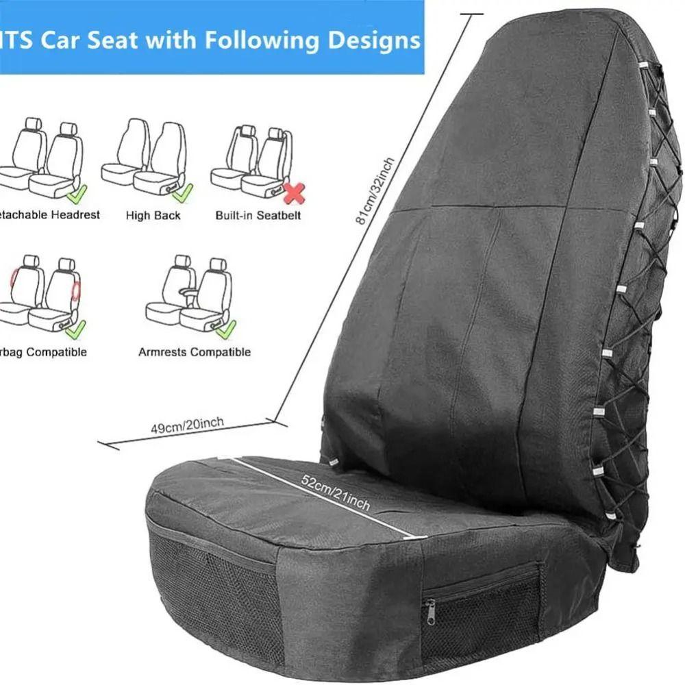 Waterproof Auto Seat Protector Anti-scratch Car Seat Cushion Universal Car Front Seat Cover Car