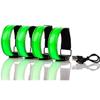 USB LED Luminous Night Running Cycling Armband Bracelet Night Glow Reflective Safety Belt Outdoor Sports Fluorescent Arm Band