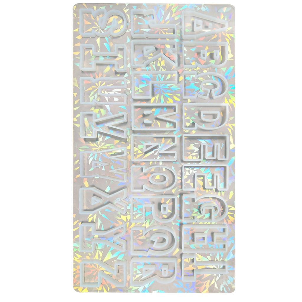 Silicone Alphabets Resin Casting Molds Ste Reusable Letter Mold Set for Jewelry Making Keychains Pendants Crafts