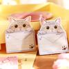 Kawai Stationery Paw Print Post Office Cute Cat Special Shaped Sticky Student Handbook Decoration Material MessageTimes Lovely