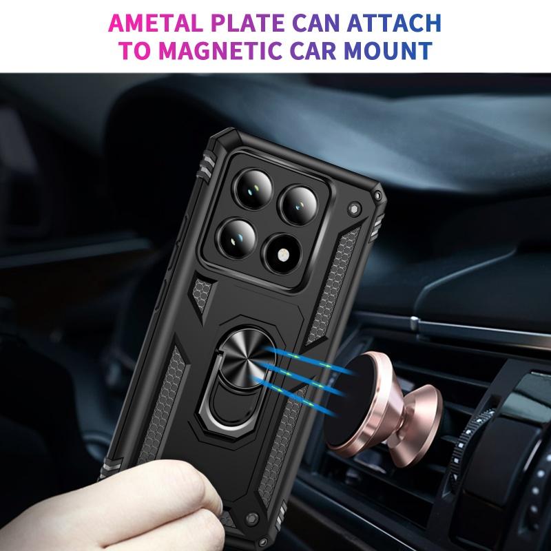 Armor Funda for Xiaomi 14T Pro 14T 5G Case Shockproof Magnetic Ring Stand Cover for Mi 14T 14 T T14 14TPro Protection Capa