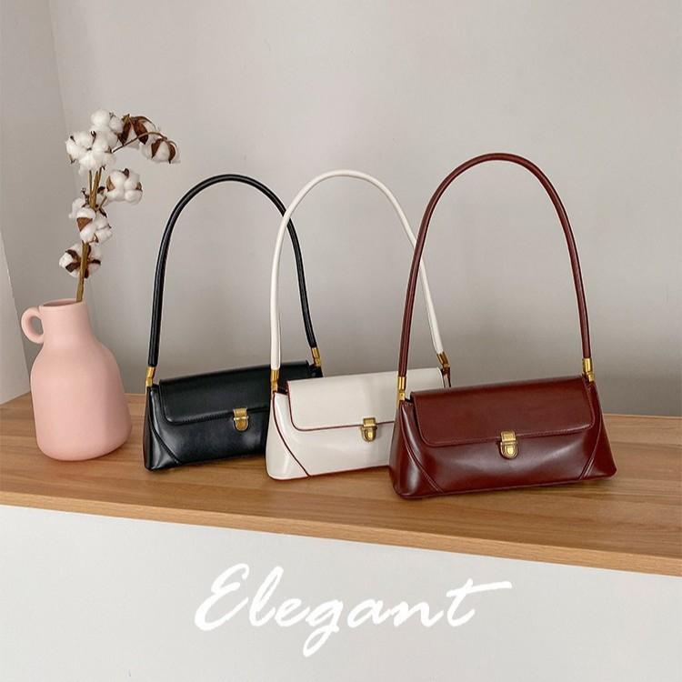 New Niche Design Underarm Bag Vintage Handbag Single Shoulder Tote Women's Bag Baguette Bag Trendy Bag Wholesale