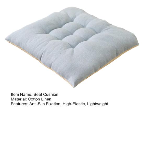 Seat Cushion with Anti-Slip Fixation Thickened High-Elastic Portable Chair Support Ergonomic Design Chair Pad