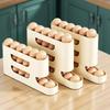4layer Slide Egg Storage Box Ladder Style Egg Box Storage Refrigerator Side Door Large Capacity Automatic Egg Rolling Machine