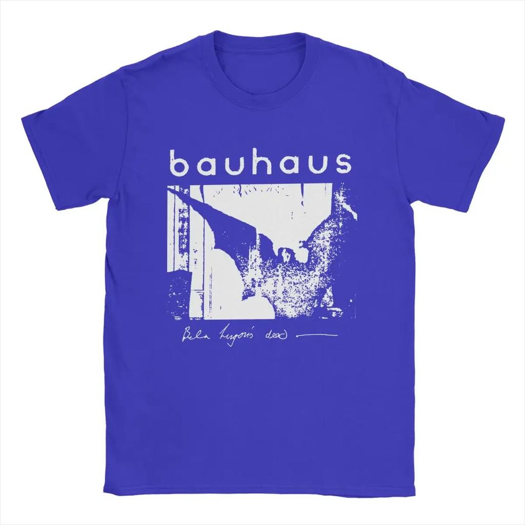 2024 Summer Bauhaus Bat Wings Bela Lugosis Dead T Shirt Men Cotton Amazing Clothing Crew Neck Tee Shirt Short Sleeve Tops Adult