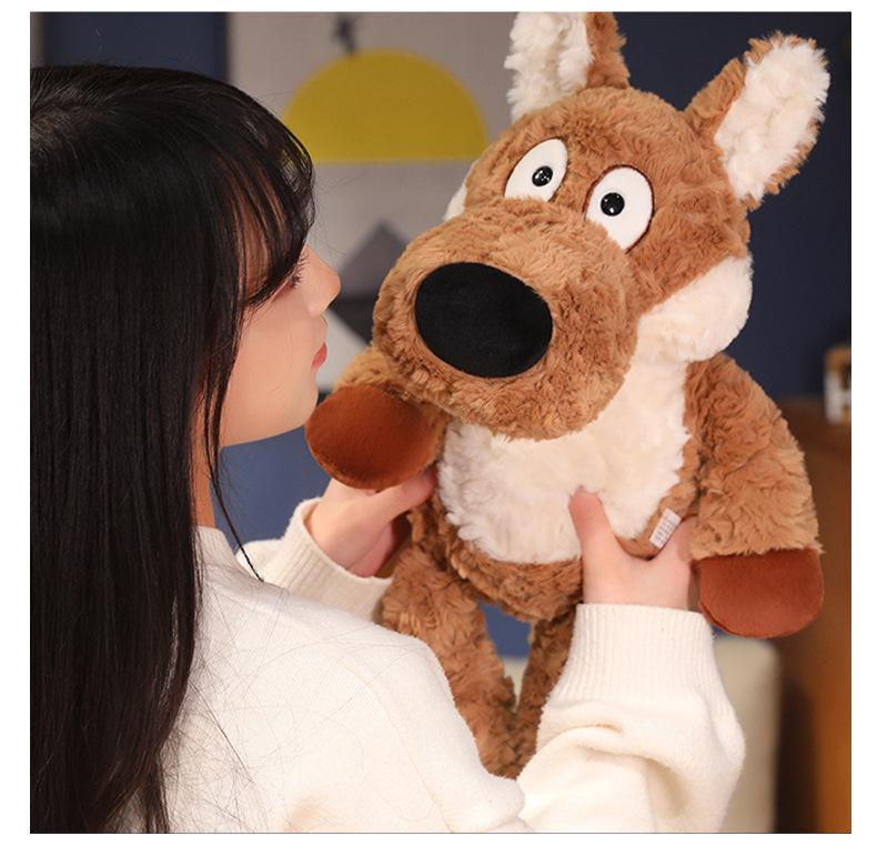 Cute Wolf Lamb Plush Toy Doll - Stuffed Animal Sleeping Pillow & Comfort Doll, Perfect Gift for Girls