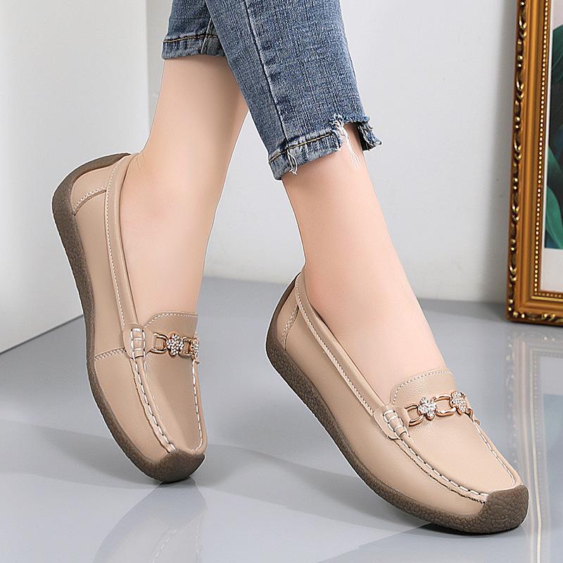 

Женские удобные пенни-лоферы из искусственной кожи, повседневные, легкие, без застежек, прогулочные, мокасины для вождения, туфли-лодочки для женщин, деловые, рабочие, модельные туфли 41 абрикосовый