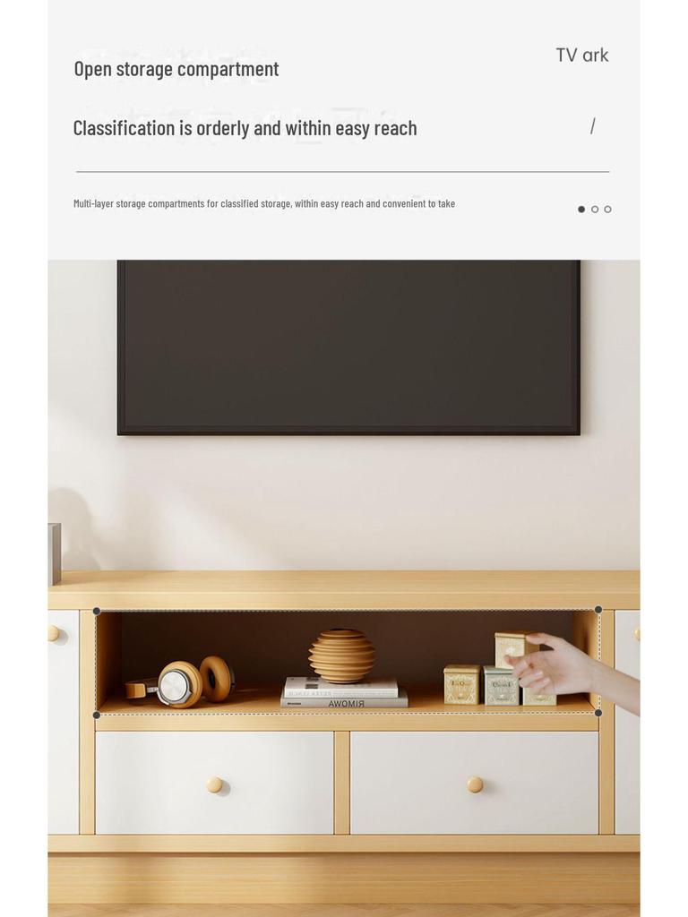 Modern Minimalist TV Cabinet for Small Apartments and Living Rooms
