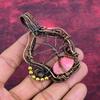 Tree Of Life Thulite Pendant Copper Wire Wrapped Jewelry Natural Gemstone Pendant