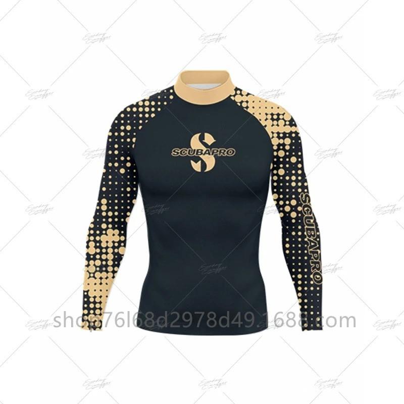 SCUBA Surfing Wear Outdoor Sunscreen Snorkeling Swimwear Long-sleeved Split Top Quick-drying Diving Suit Support
