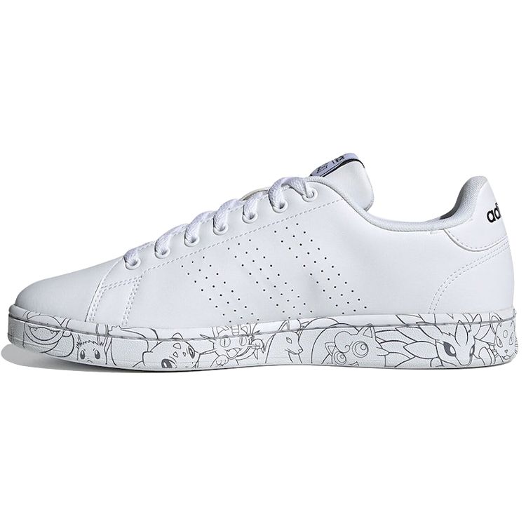 

Кроссовки унисекс adidas Pokemon x Advantage Mosaic белые EH1110