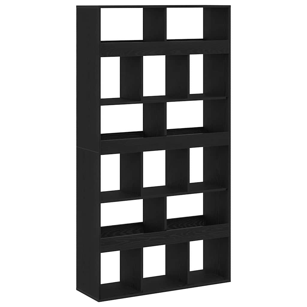 Bookshelf 2 Pcs Black Oak Effect 100 X 33 X 187.5 Cm