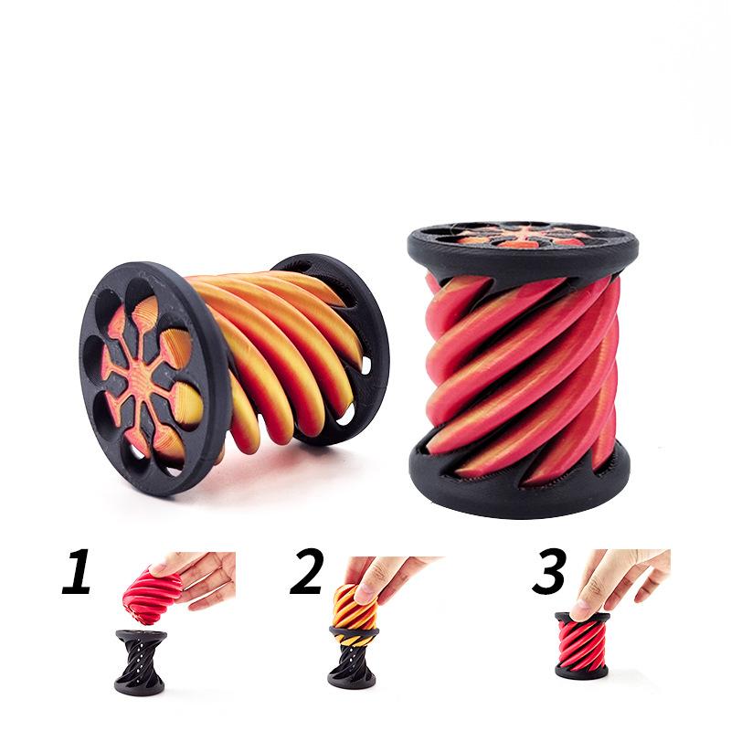 Popular Decompression Toy Tuituile 3D Printing Trendy Decompression Artifact Spiral Three-dimensional Children's Educational Toy