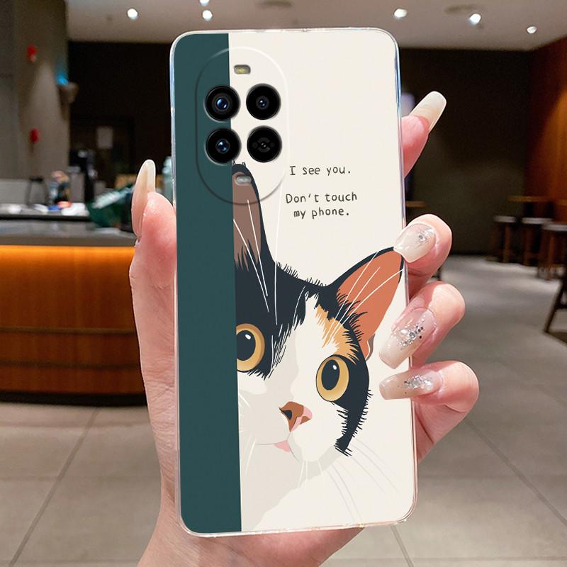 Casing For Huawei Nova 13 Pro Luxury Cute Cool Dragon Flower Pattern Soft silicone Phone Case Back Cover Transparent TPU Shell