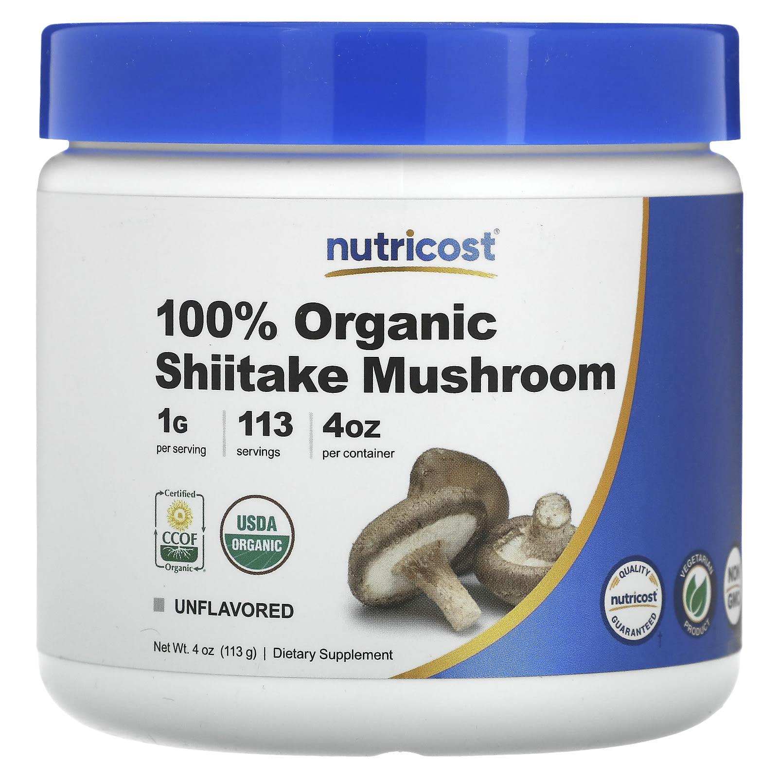

100% Organic Shiitake Mushrooms, Unflavored, 113G(4Oz)