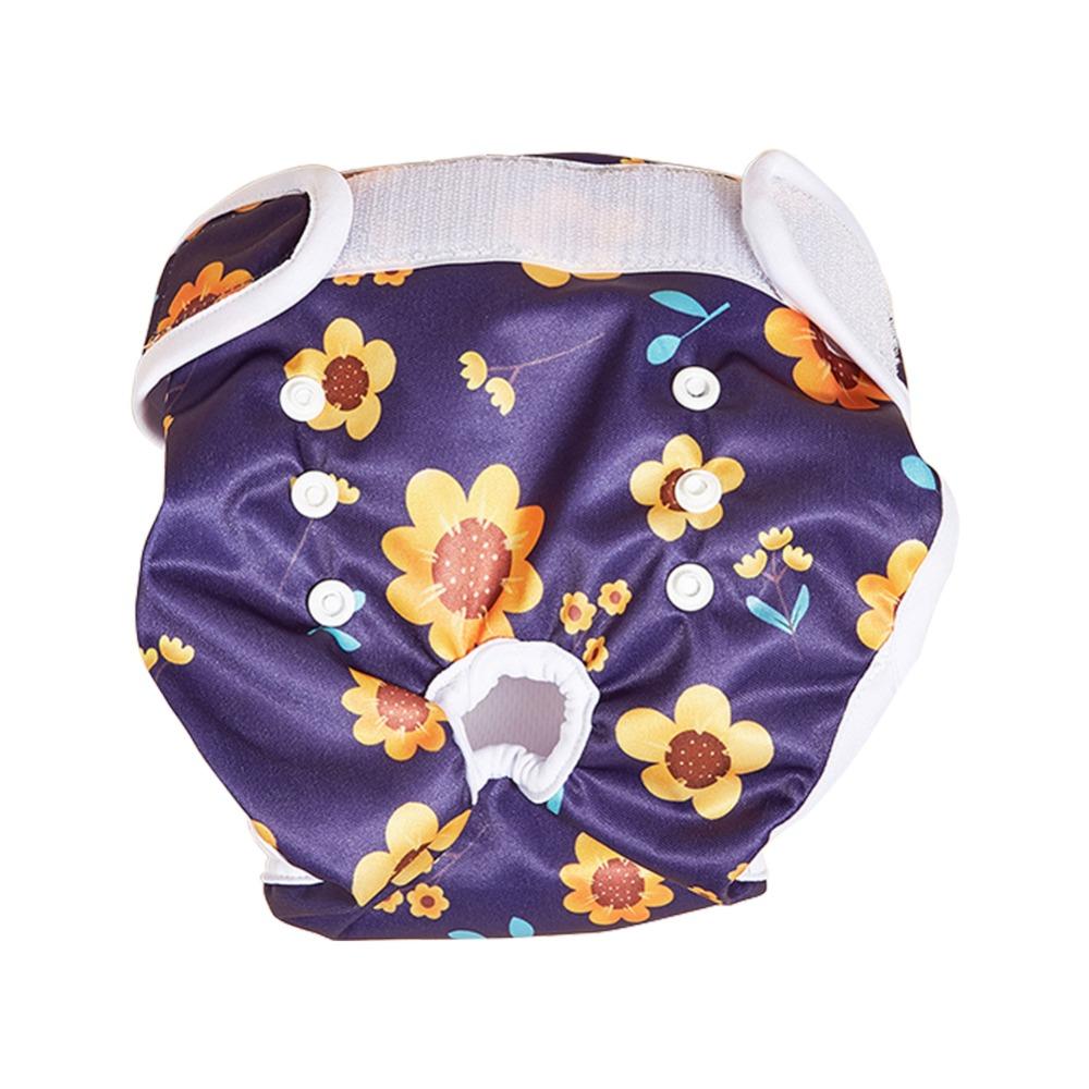 

Мультяшный принт Домашнее животное Нижнее белье Подгузник Тонкие Собачьи Гигиенические Трусы Физиологический период XS фиолетовый