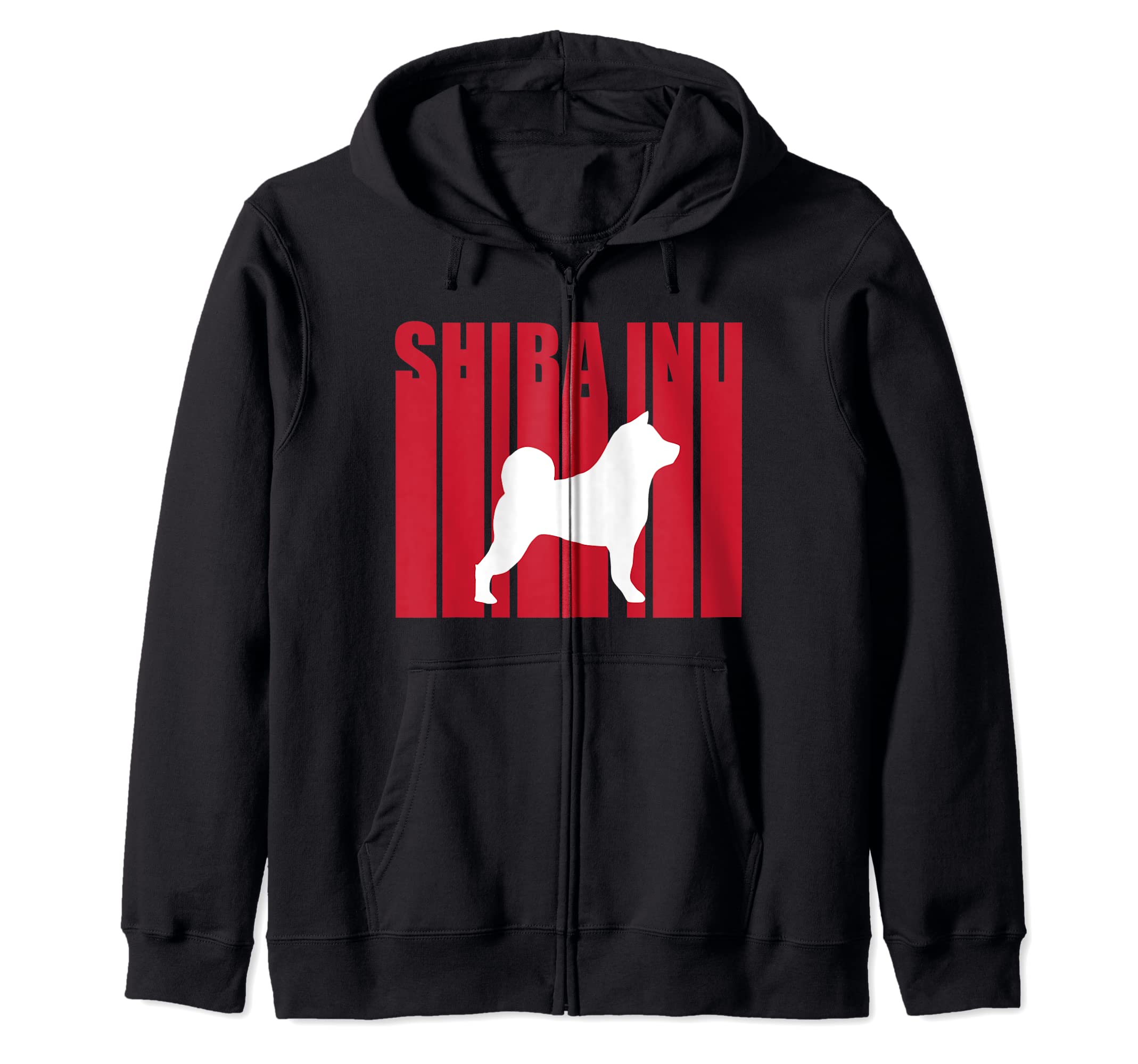 

Пухнастий Щеня Сіба-Іну Подарунок для фаната Любов до Сіба-Іну Толстовка на блискавці чорний