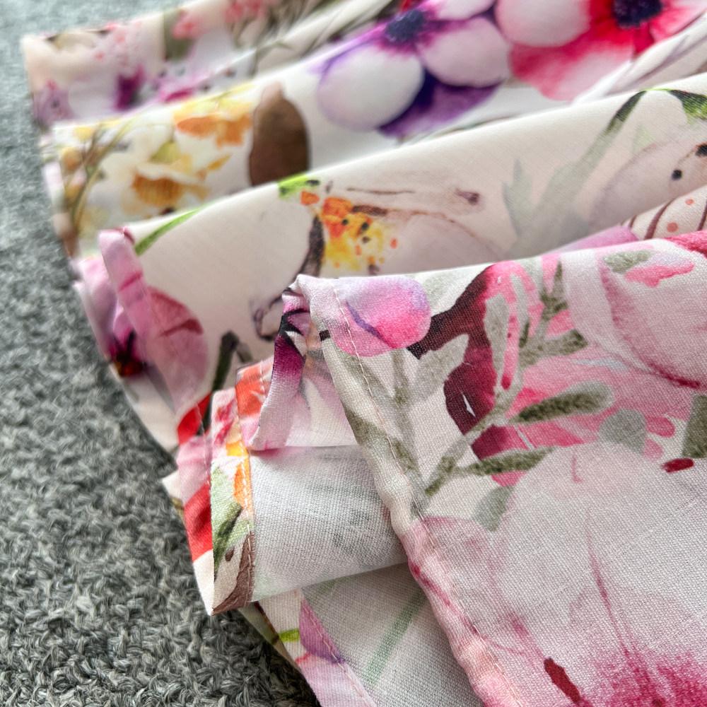Spring Summer Fashion Vintage Flower Maxi Dress Women's Stand Collar Long Lantern Sleeve Single Breasted Floral Print Belt Slim Boho Dress